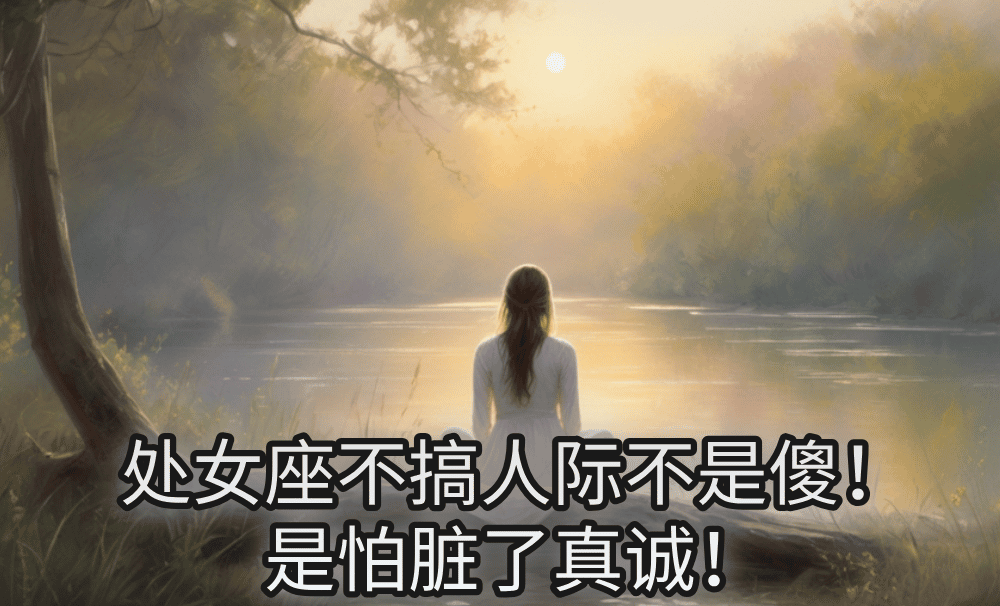 处女座不搞人际不是傻!是怕脏了真诚!