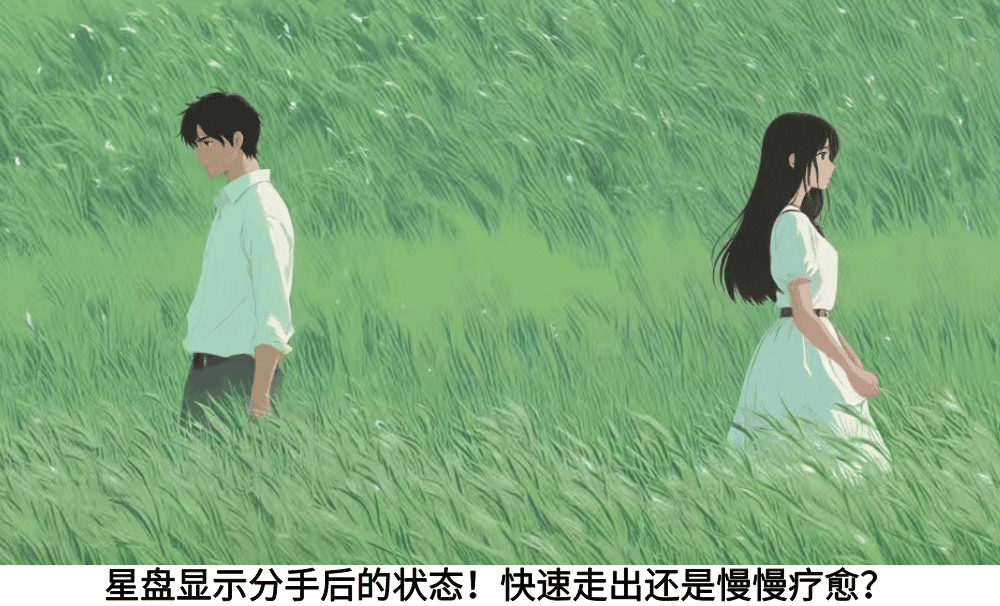 星盘显示分手后的状态！快速走出还是慢慢疗愈？