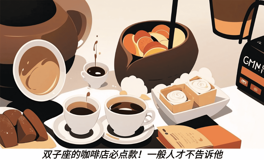 双子座的咖啡店必点款！一般人才不告诉他