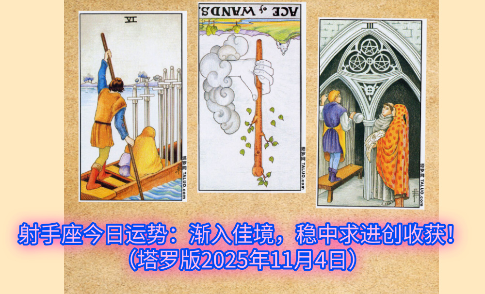 射手座今日运势：渐入佳境，稳中求进创收获！（塔罗版2025年11月4日）