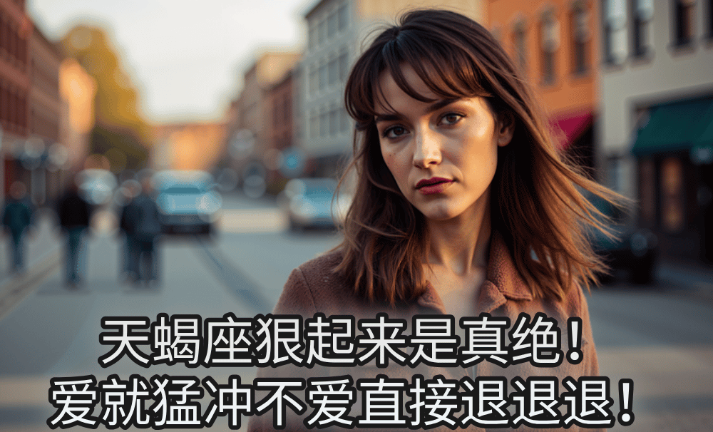 天蝎座狠起来是真绝!爱就猛冲不爱直接退退退!