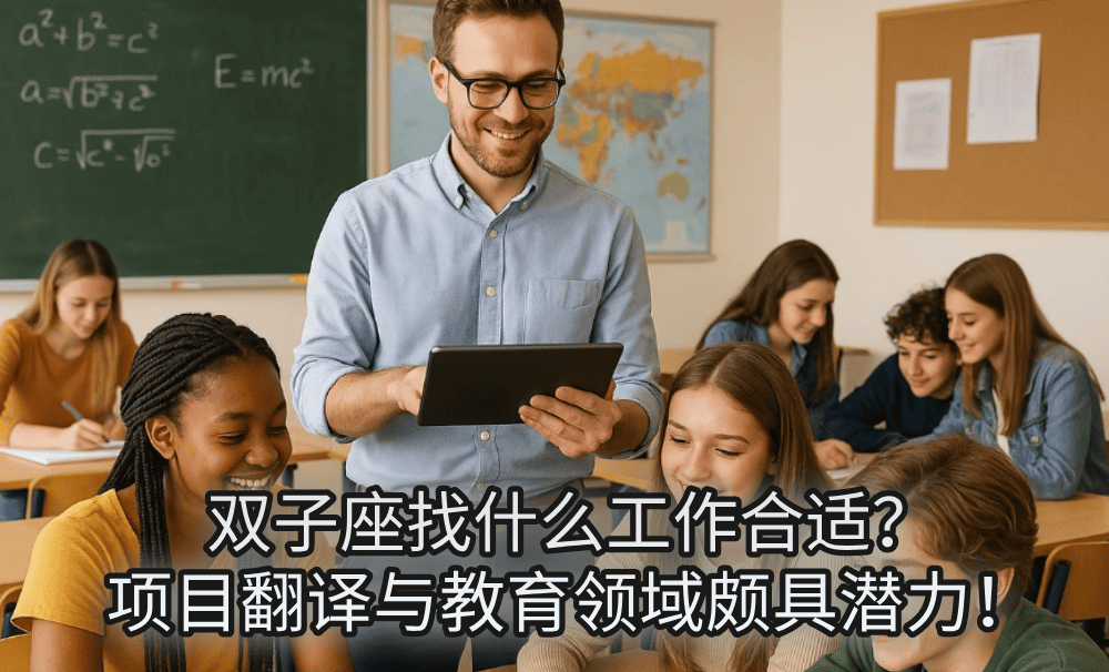 双子座找什么工作合适？ 项目翻译与教育领域颇具潜力！