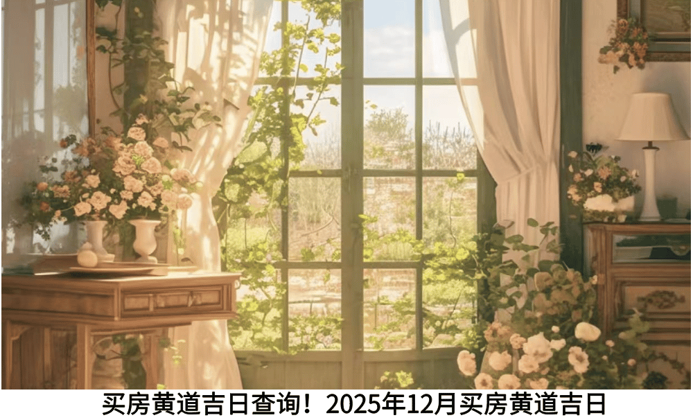 买房黄道吉日查询！2025年12月买房黄道吉日