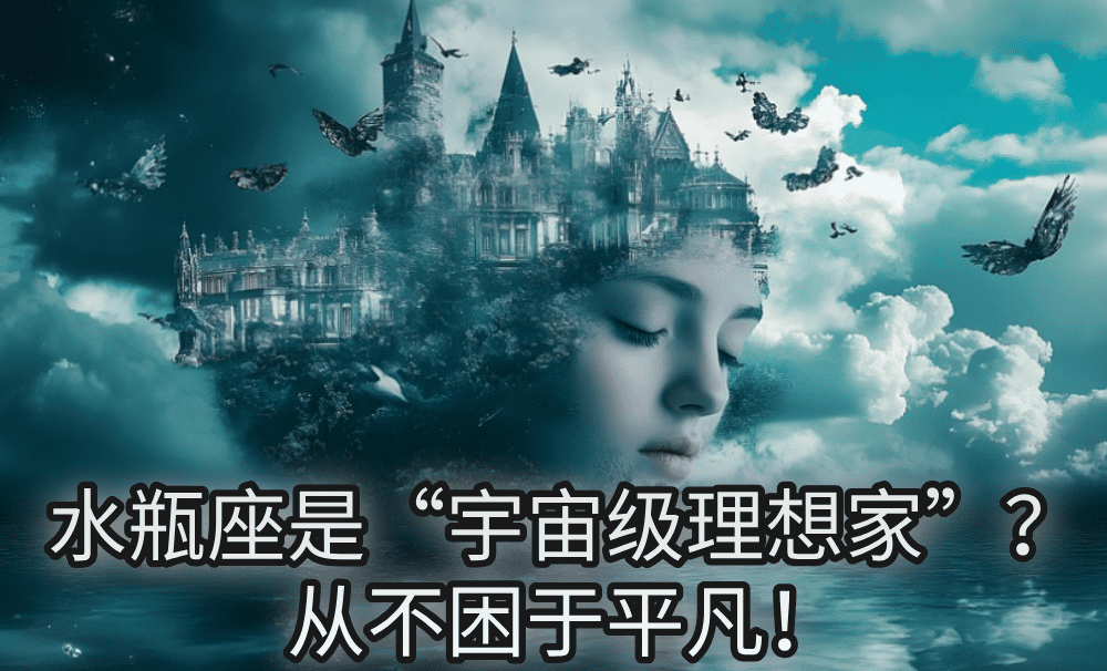 水瓶座是“宇宙级理想家”?从不困于平凡!
