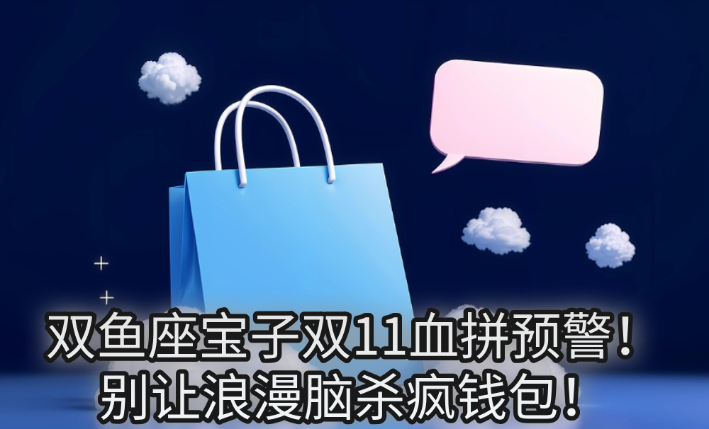 双鱼座宝子双11血拼预警！别让浪漫脑杀疯钱包！
