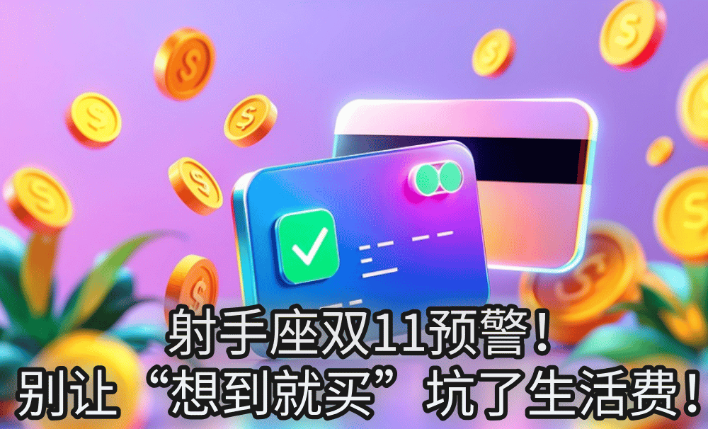 射手座双11预警！别让“想到就买”坑了生活费！