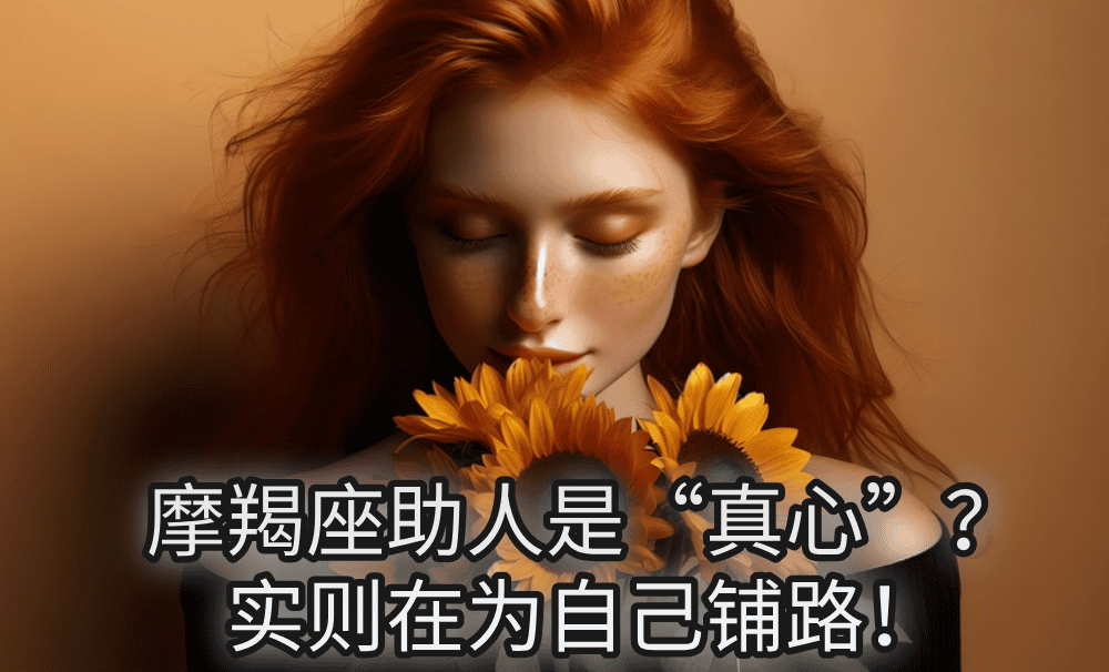 摩羯座助人是“真心”？实则在为自己铺路！