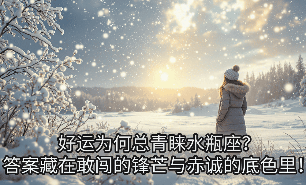 好运为何总青睐水瓶座?答案藏在敢闯的锋芒与赤诚的底色里!