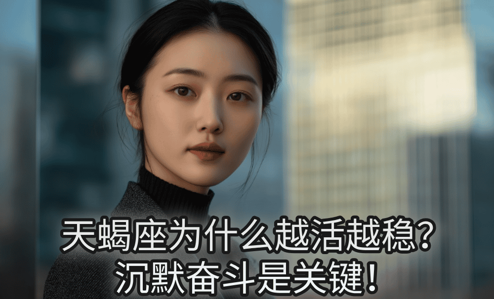 天蝎座为什么越活越稳？沉默奋斗是关键！