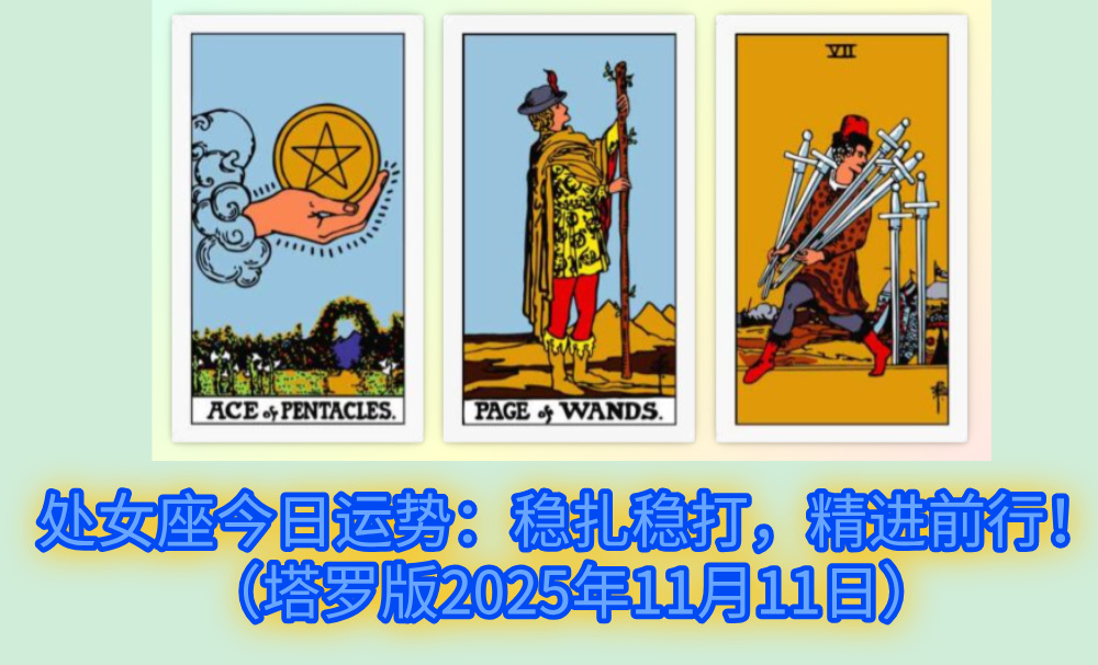 处女座今日运势：稳扎稳打，精进前行！（塔罗版2025年11月11日）