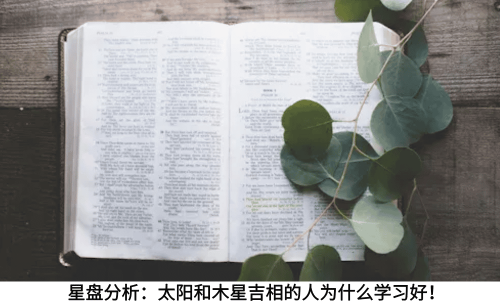 星盘分析：太阳和木星吉相的人为什么学习好！