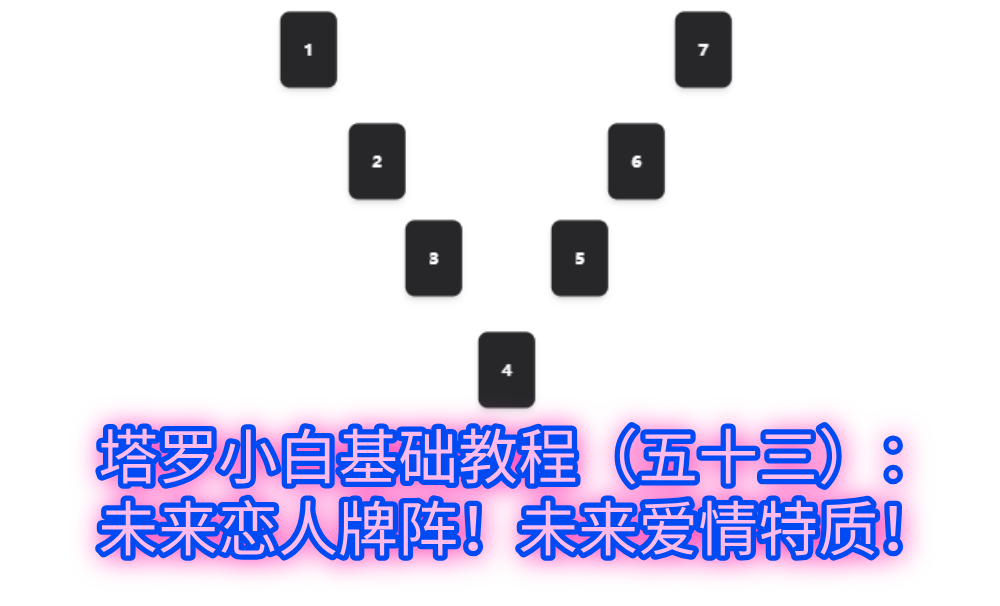 塔罗小白基础教程（五十三）：未来恋人牌阵！未来爱情特质！