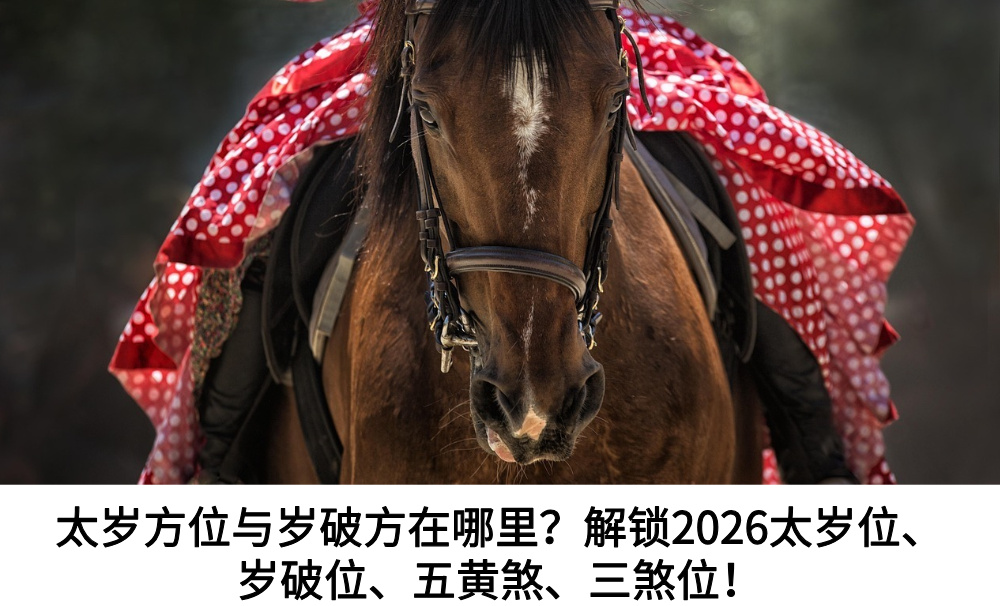 2026太岁位、岁破位、五黄煞、三煞位！