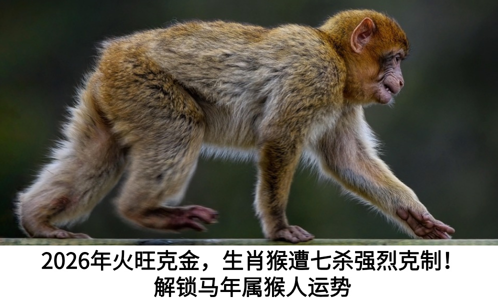 2026年火旺克金,生肖猴遭七杀强烈克制!解锁马年属猴人运势
