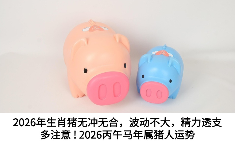 2026年生肖猪无冲无合，波动不大，精力透支多注意!2026丙午马年属猪人运势