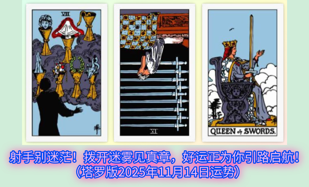 射手别迷茫！拨开迷雾见真章，好运正为你引路启航！（塔罗版2025年11月14日运势）