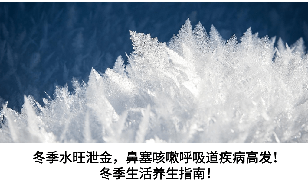冬季水旺泄金，鼻塞咳嗽呼吸道疾病高发！冬季生活养生指南！