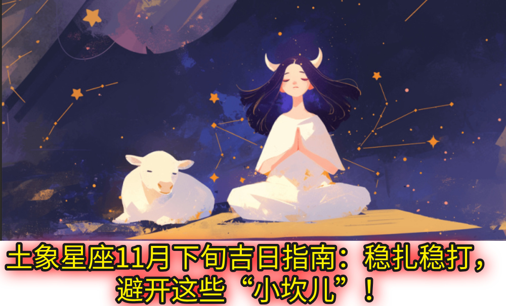 土象星座11月下旬吉日指南:稳扎稳打,避开这些“小坎儿”!