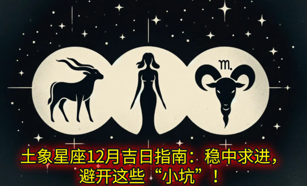 土象星座12月吉日指南:稳中求进,避开这些“小坑”!