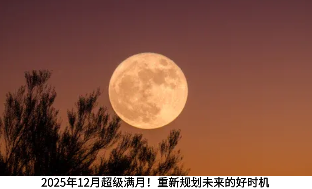 2025年12月超级满月！重新规划未来的好时机