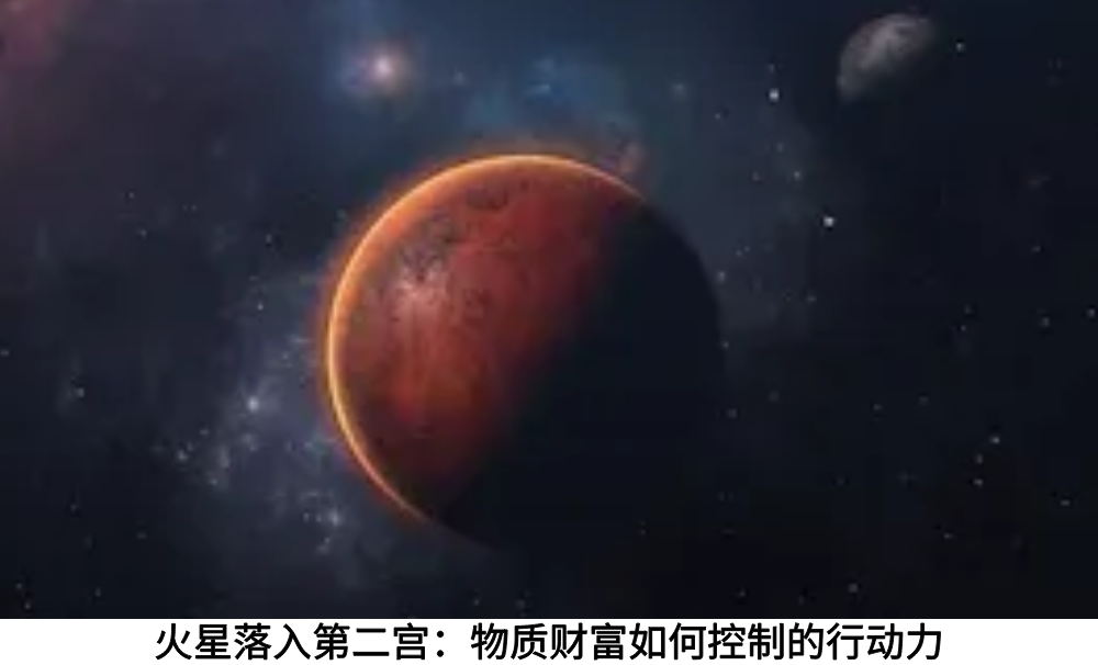 火星落入第二宫：物质财富如何控制的行动力