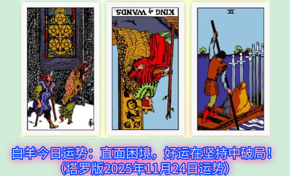 白羊今日运势：直面困境，好运在坚持中破局！（塔罗版2025年11月24日运势）
