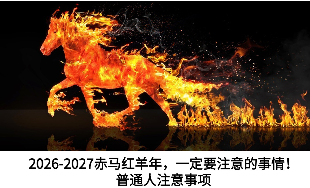 2026-2027赤马红羊年，一定要注意的事情！普通人注意事项
