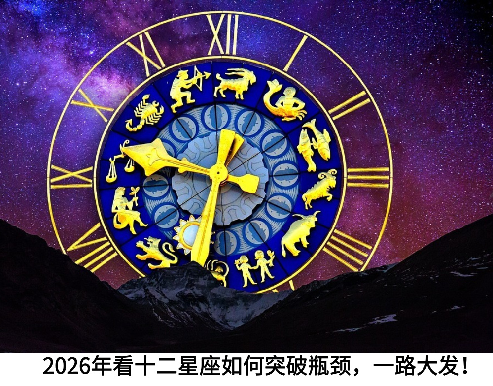 2026年看十二星座如何突破瓶颈，一路大发！