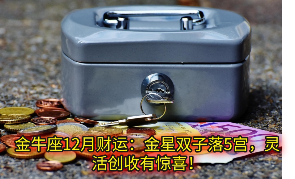 金牛座12月财运:金星双子落5宫,灵活创收有惊喜!