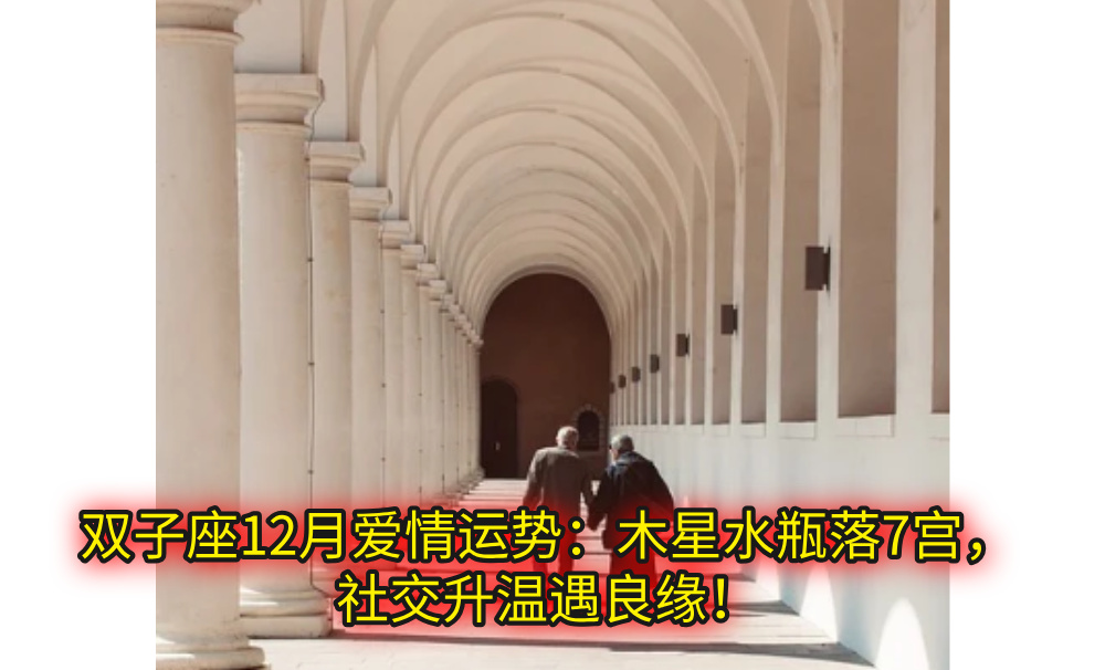 双子座12月爱情运势：木星水瓶落7宫，社交升温遇良缘！