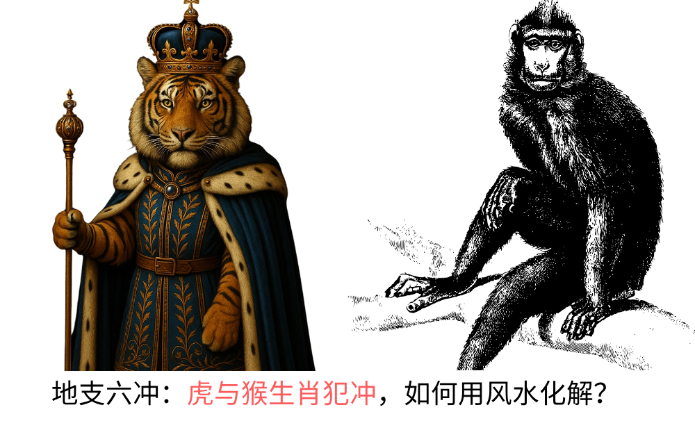 地支六冲：虎与猴生肖犯冲，该如何用风水化解？