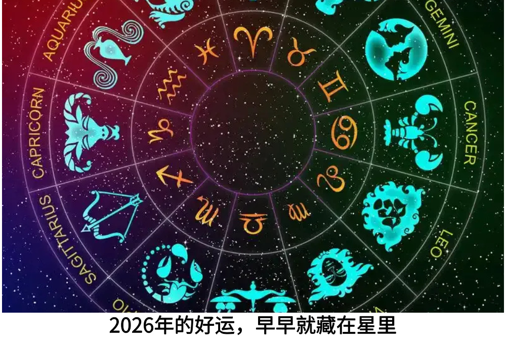 2026年的好运，早早就藏在星象里！
