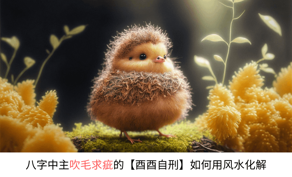 八字中主吹毛求疵的【酉酉自刑】如何用风水化解