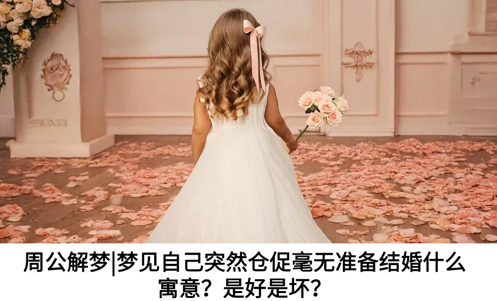 周公解梦|梦见自己突然仓促毫无准备结婚什么寓意？是好是坏？