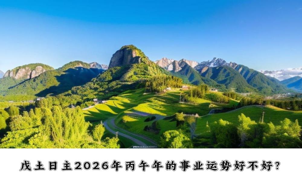 戊土日主2026年丙午年的事业运势好不好?