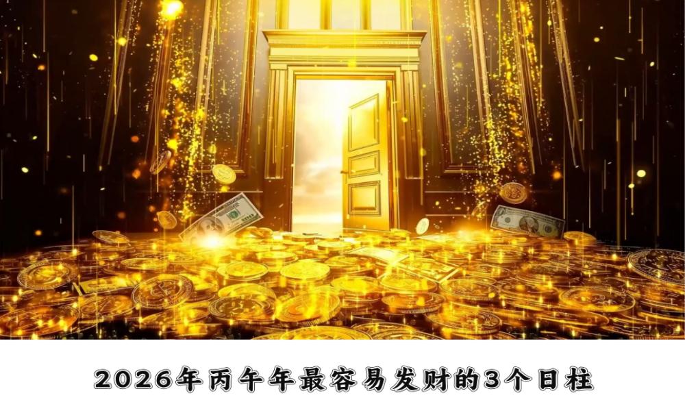 2026年丙午年最容易发财的3个日柱