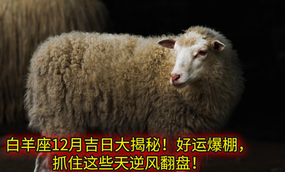 白羊座12月吉日大揭秘！好运爆棚，抓住这些天逆风翻盘！
