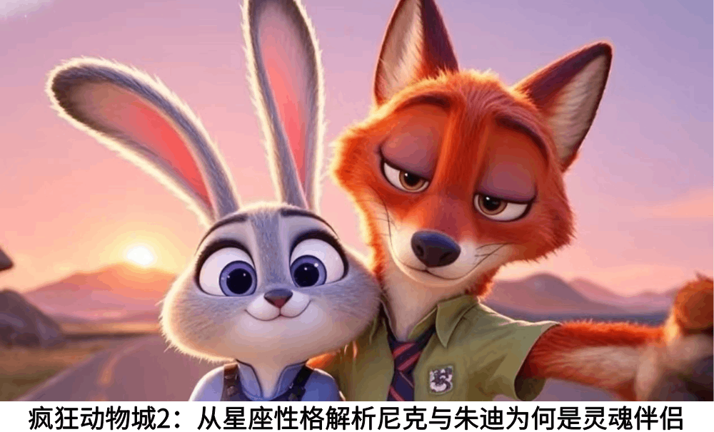 疯狂动物城2：从星座性格解析尼克与朱迪为何是灵魂伴侣