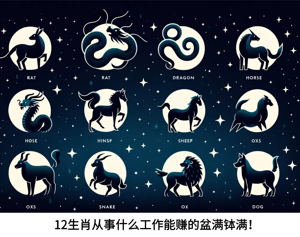 12生肖从事什么工作能赚的盆满钵满！