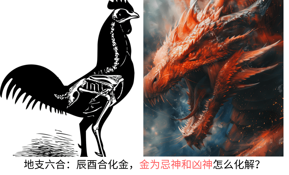 地支六合：辰酉合化金，金为忌神和凶神怎么化解?