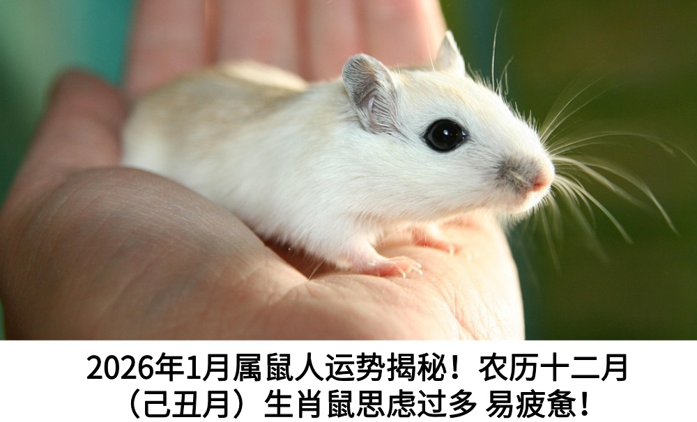 2026年1月属鼠人运势揭秘！农历十二月（己丑月）生肖鼠思虑过多易疲惫！