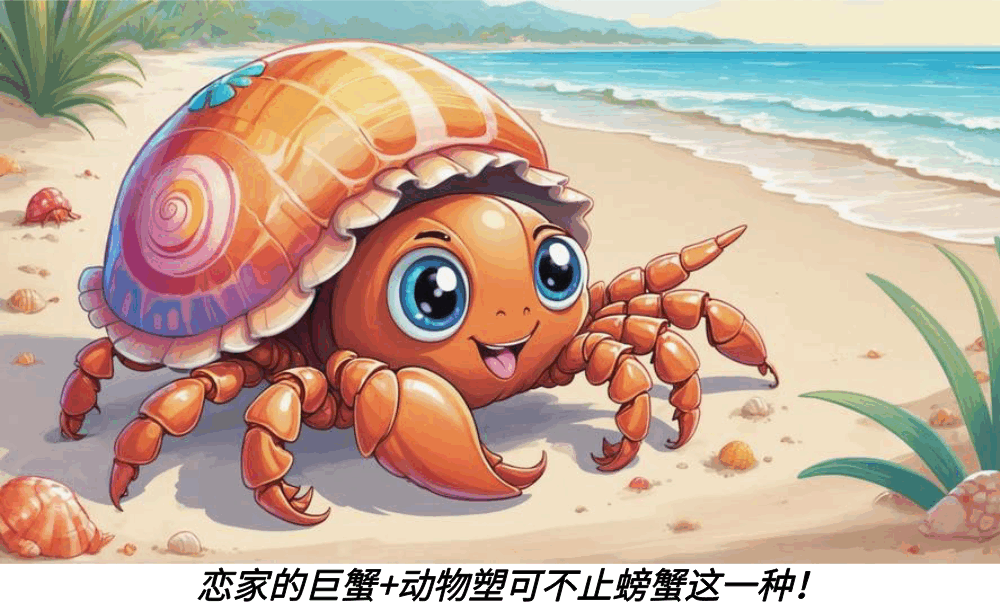 恋家的巨蟹+动物塑可不止螃蟹这一种!