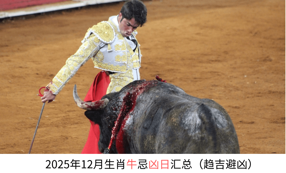 2025年12月生肖牛忌凶日汇总（趋吉避凶）