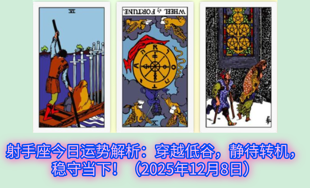 射手座今日运势解析:穿越低谷,静待转机,稳守当下!(2025年12月8日)