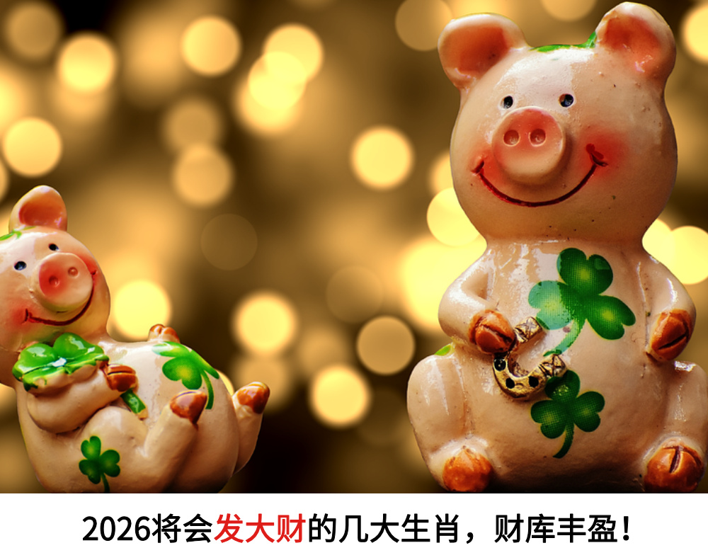 2026将会发大财的几大生肖，财库丰盈！