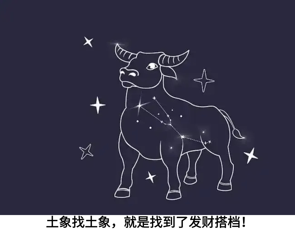土象找土象，就是找到了发财搭档！