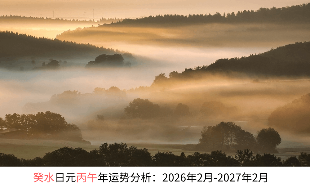 癸水日元丙午年运势分析：2026年2月-2027年2月