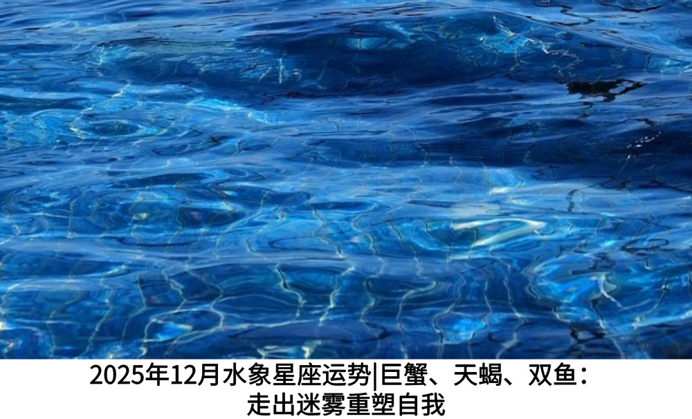 2025年12月水象星座运势|巨蟹、天蝎、双鱼：走出迷雾重塑自我