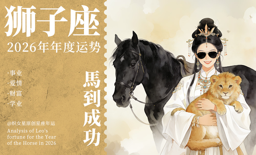 【织女星】狮子座2026年运势及运程详解：理性规划迎接新周期