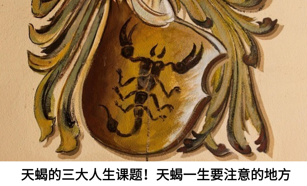 天蝎的三大人生课题！天蝎一生要注意的地方